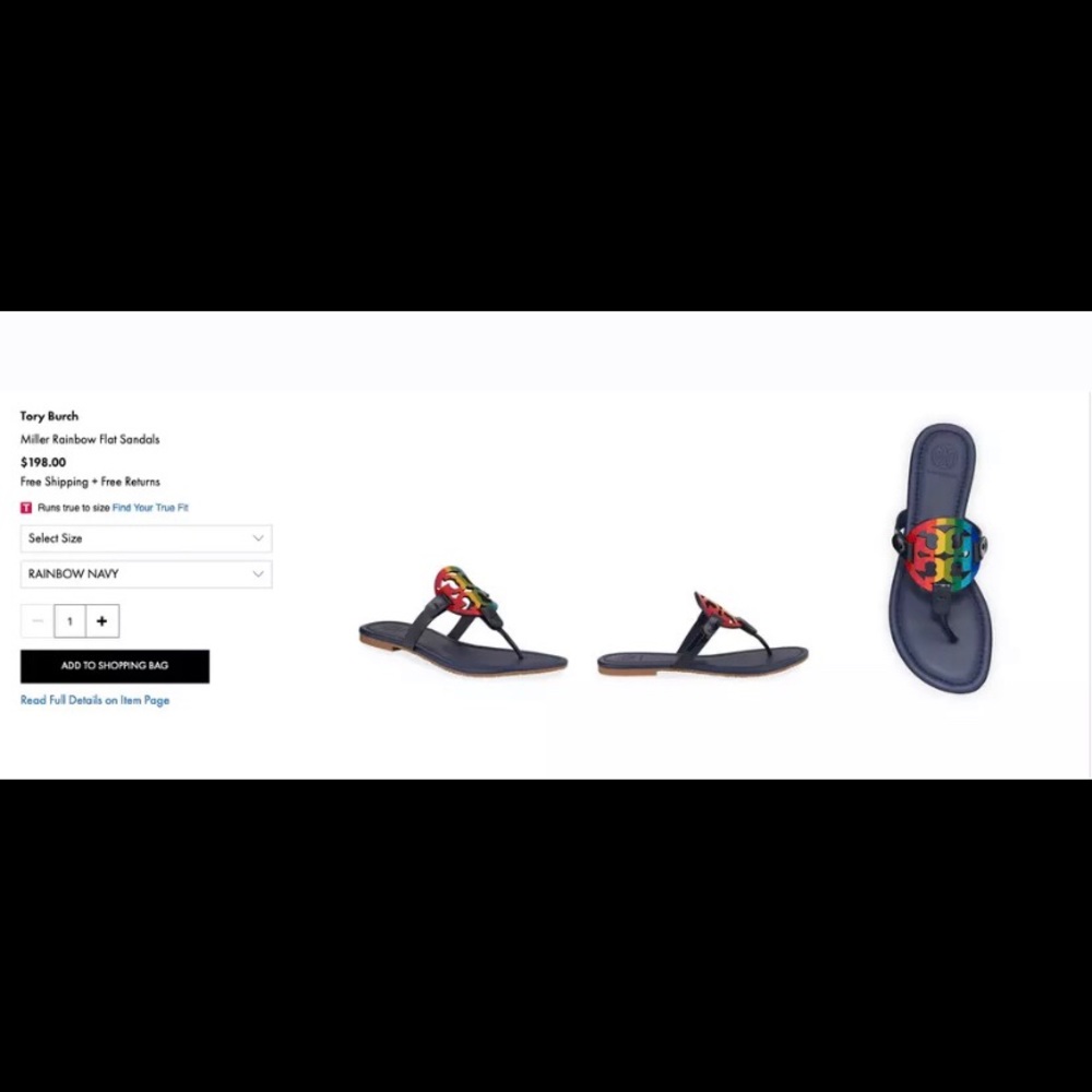 Brand new Miller Tory Burch sandals